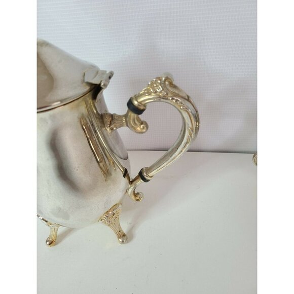 VINTAGE Silver plated Victorian Tea Set 4 piece - Picture 3 of 7
